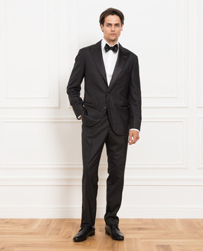Brunello Cucinelli Черный костюм из шерсти MF460AS28