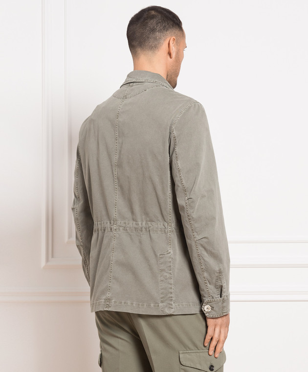 Brunello Cucinelli Khaki denim jacket MA0816451 изображение 4