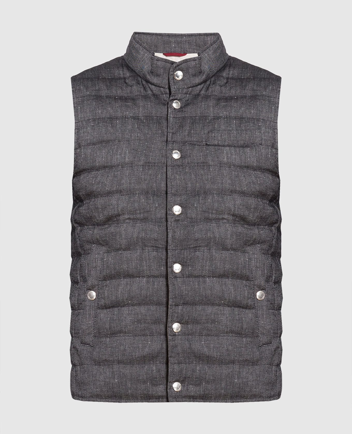 Gray down vest