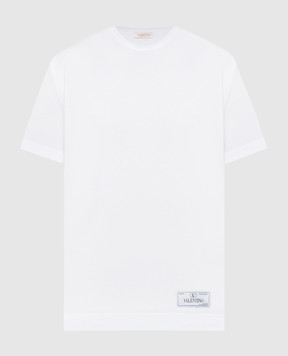 Valentino Біла футболка з нашивкою логотипа 4V3MG01F9K7