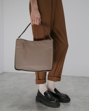 Gianni Chiarini Бежева шкіряна сумка Rene BS8901LUSH