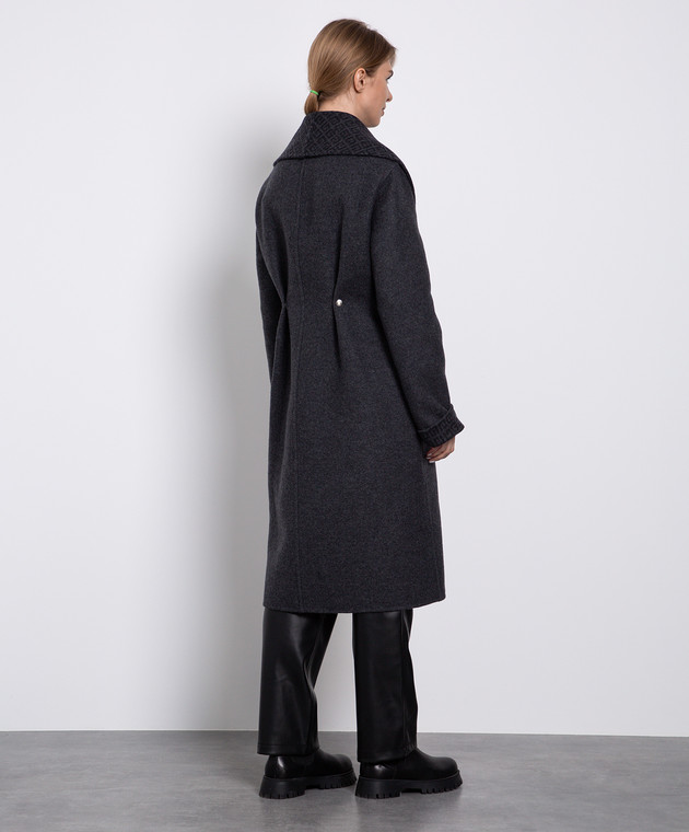 Givenchy Бежеве пальто з вовни та кашеміру BWC09V13QY зображення 4