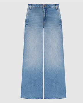 Gauchere Блакитні джинси з ефектом потертості P22333070042