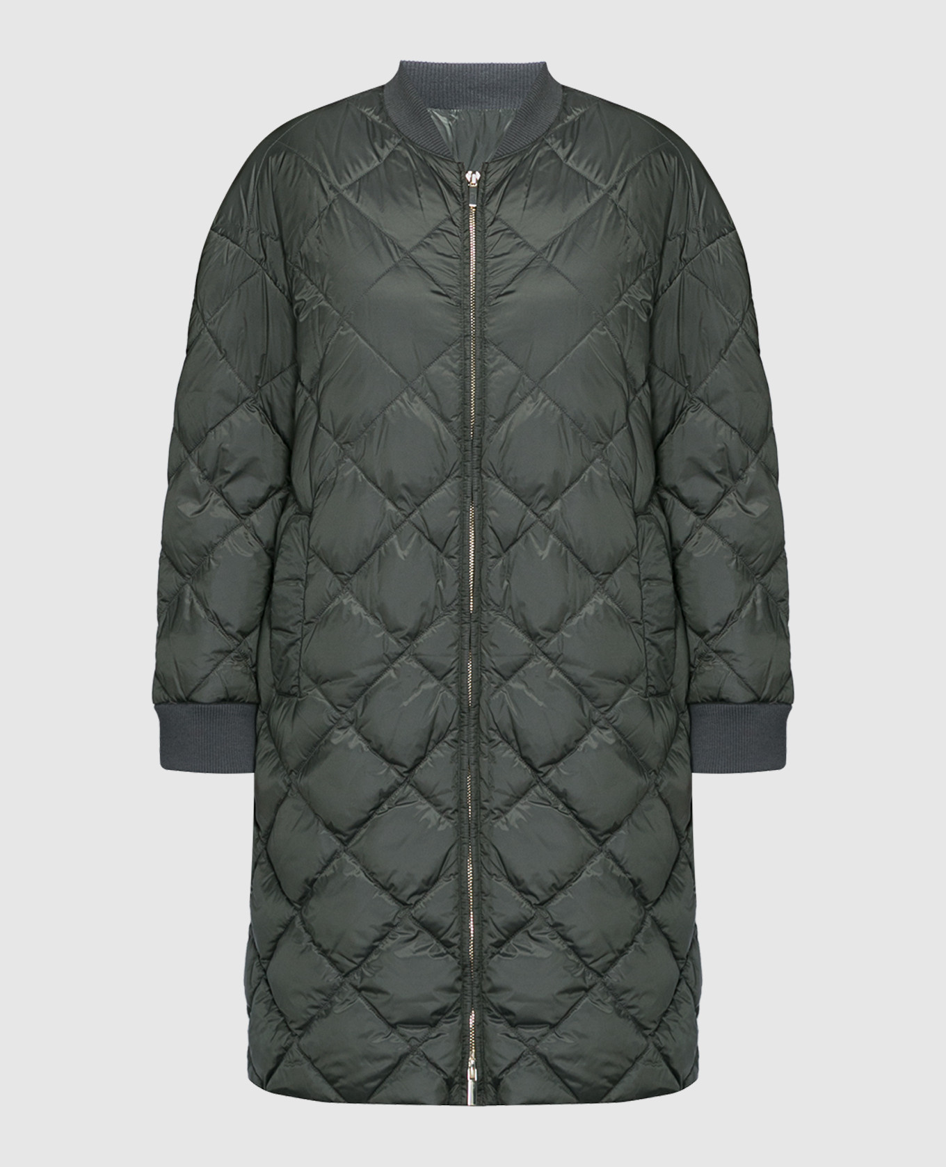 Trebi green quilted down jacket