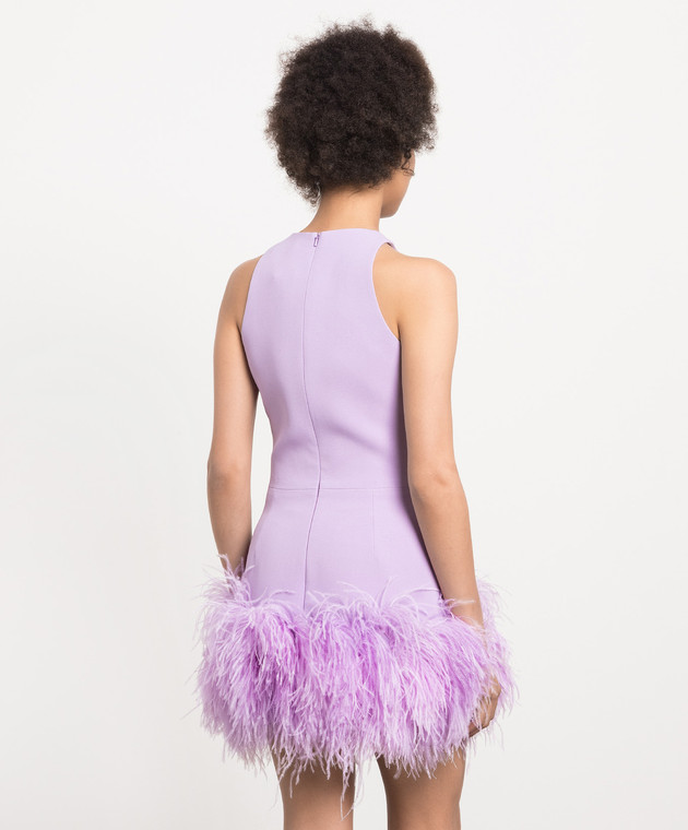 David Koma Violet mini dress with ostrich feathers SS23DK46D image 4