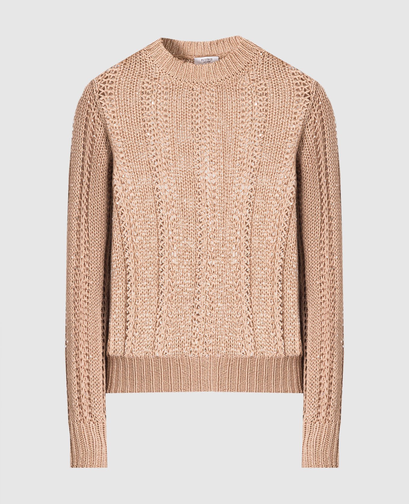 Brown jumper with sequins