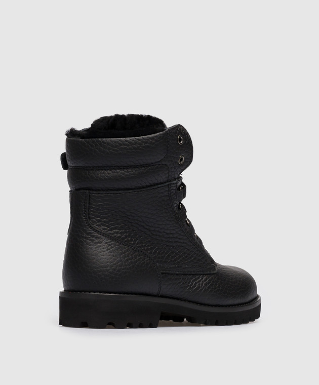 Dolce&Gabbana - Children's black leather shoes DA0731AA1633738 - online ...
