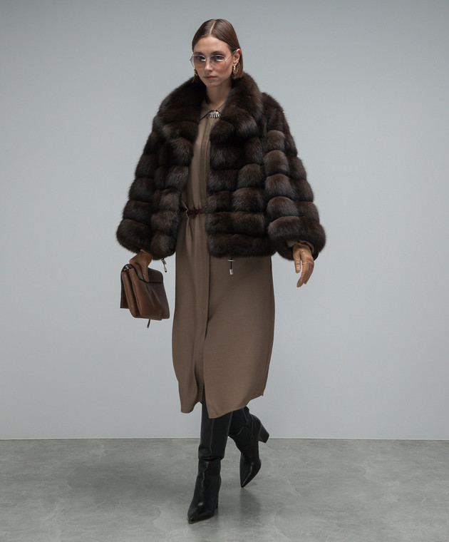 MalaMati Fur coat made of sable fur with an adjustable bottom 202222 image 2