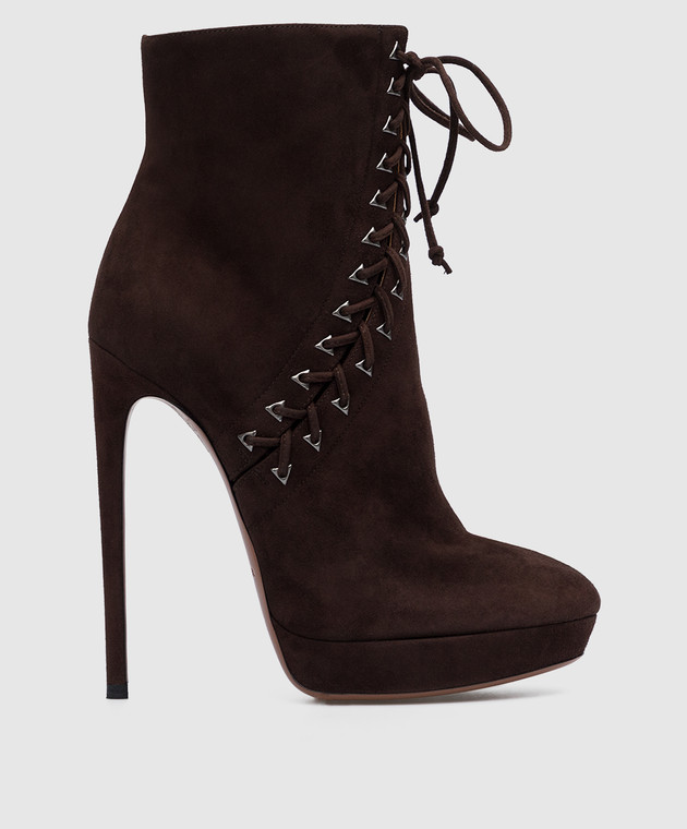 Azzedine Alaia Brown suede ankle boots 4W3T066CC05