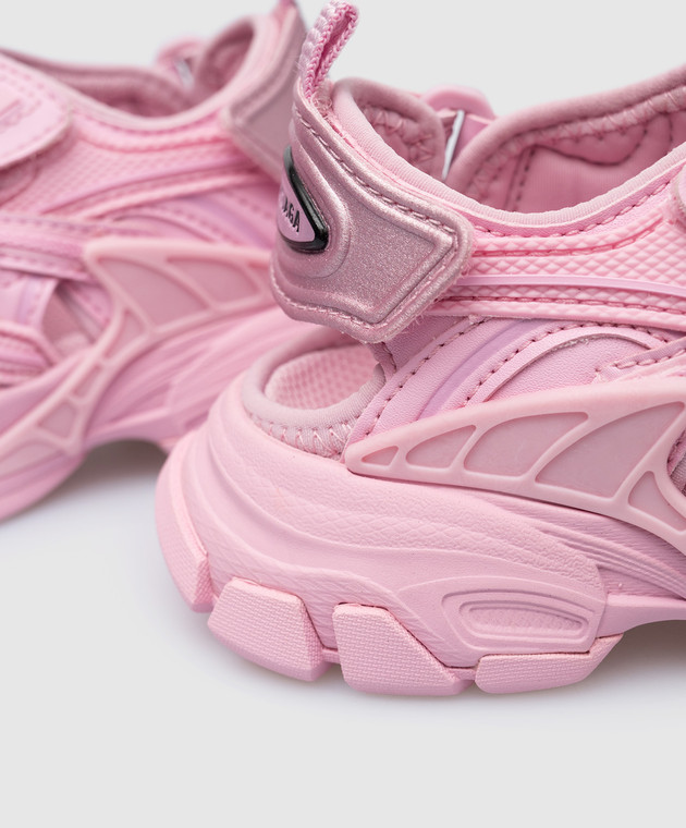 Balenciaga Дитячі рожеві сандалі з тисненням логотипу 644999W2CC1 зображення 5