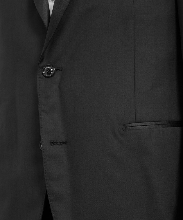 Brunello Cucinelli Чорний вовняний костюм MF460AS28 зображення 5