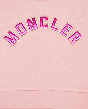 Moncler ENFANT Дитячий рожевий костюм з логотипом 8M00009899PS1214
