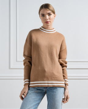 Allude Коричневий светр з вовни і кашеміру 23517711