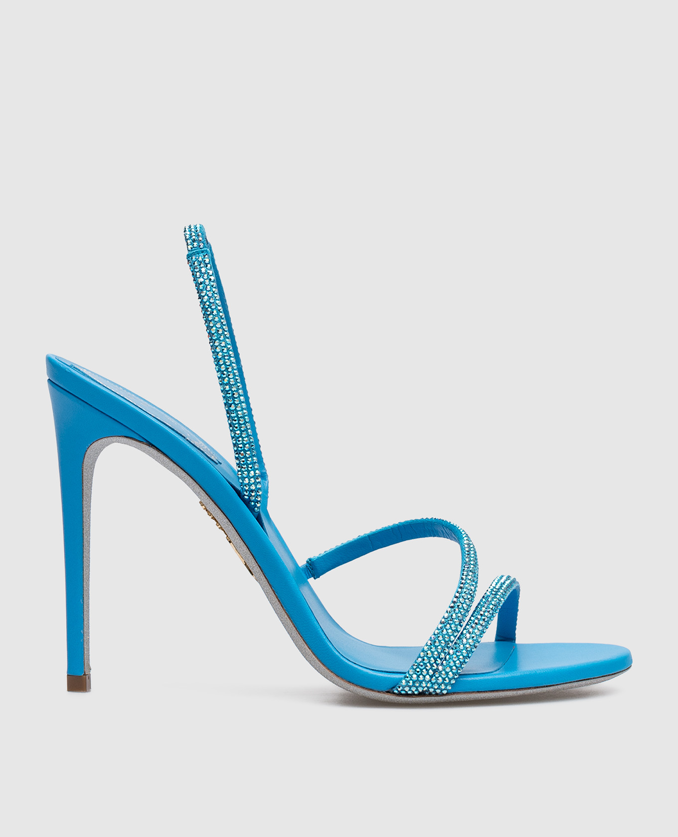 Blue Irina sandals with crystals
