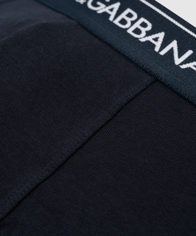 Dolce&Gabbana Набір синіх трусів-боксерів з контрастним логотипом M9C07JFUGIW зображення 3