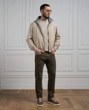 Loro Piana Бежевый свитер из кашемира FAM7601