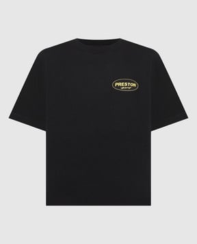 Heron Preston Чорна футболка з прнтом логотипу HWAA032S23JER008