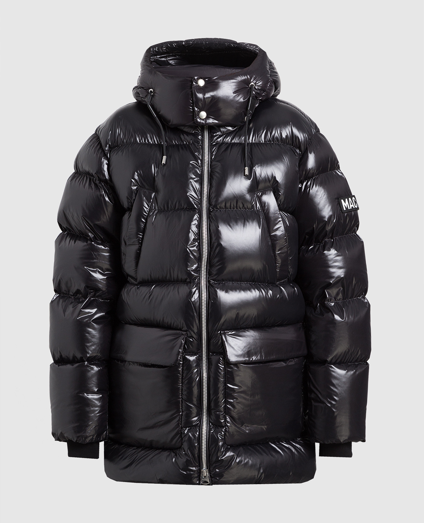 Kendrick-R logo quilted down jacket in black