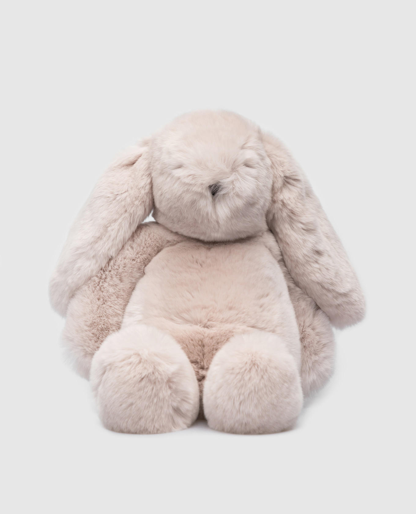 

Детская светло-бежевая игрушка из меха кролика, Бежевый, Игрушки