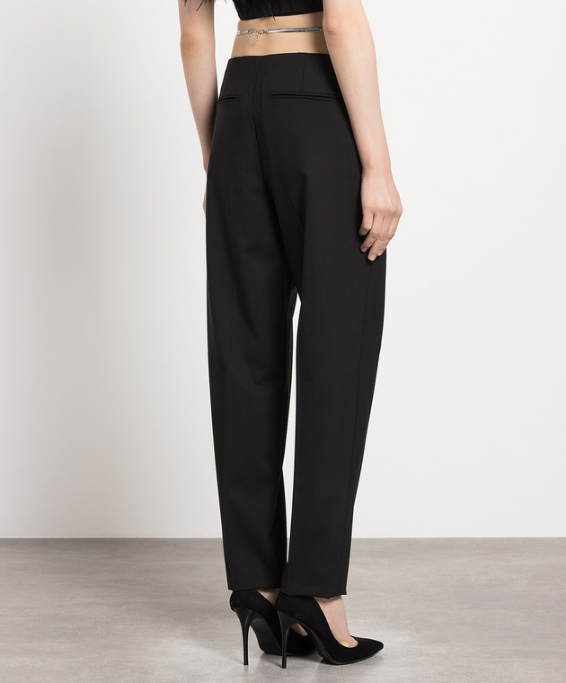 Dondup Black pants made of wool Blanca with a chain DP701WS0111DXXX image 4