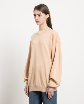 The Row Бежевий джемпер Crema з вовни 5705Y478