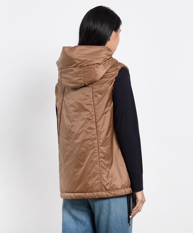 Max Mara Коричневый жилет Greengo с верблюжьей шерстью GREENGO изображение 4