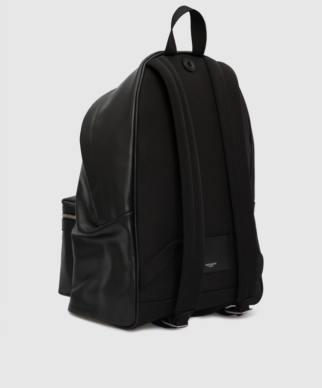 Saint Laurent Черный кожаный рюкзак 5349670AY3F изображение 3