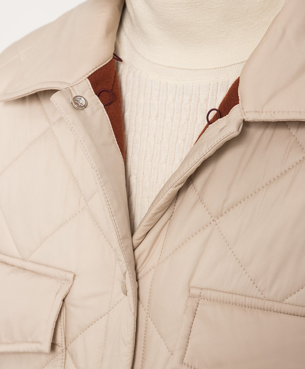 Loro Piana - Бежевая стеганая куртка FAM4250 купить в Symbol