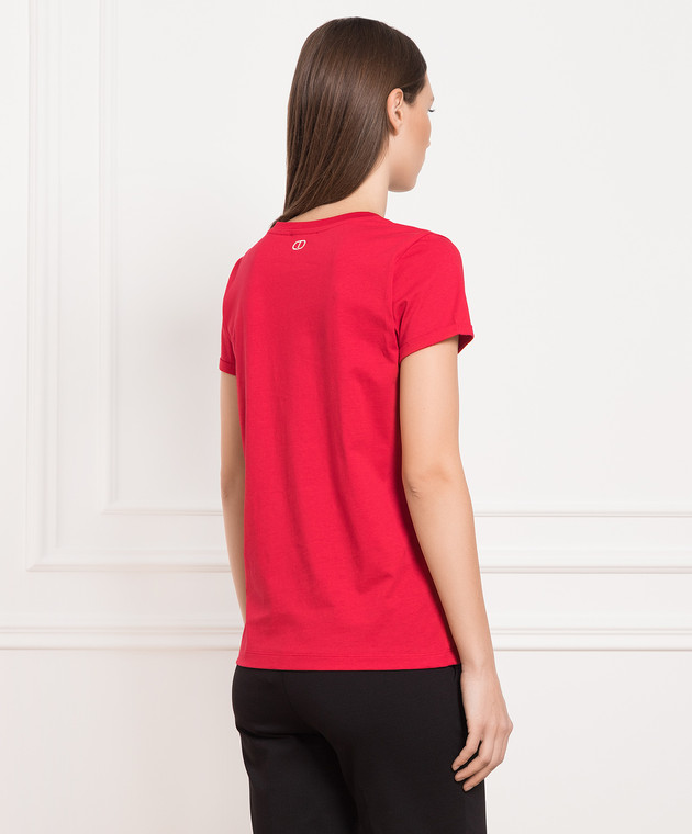 Twinset Red T-shirt with a print 231TP2130 изображение 4