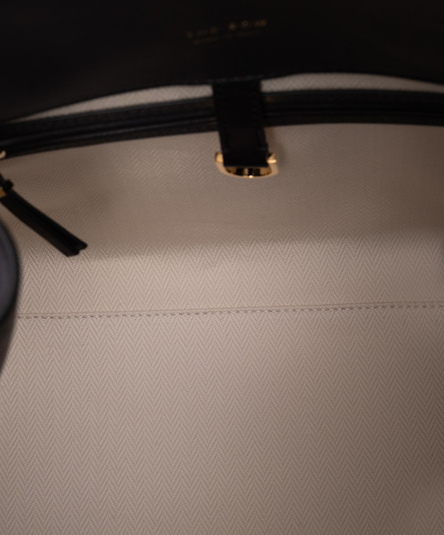 The Row Чорна шкіряна сумка Soft Margaux W1586L72 зображення 4