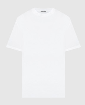 Jil Sander Белая футболка прямого кроя J01GC0002J45051