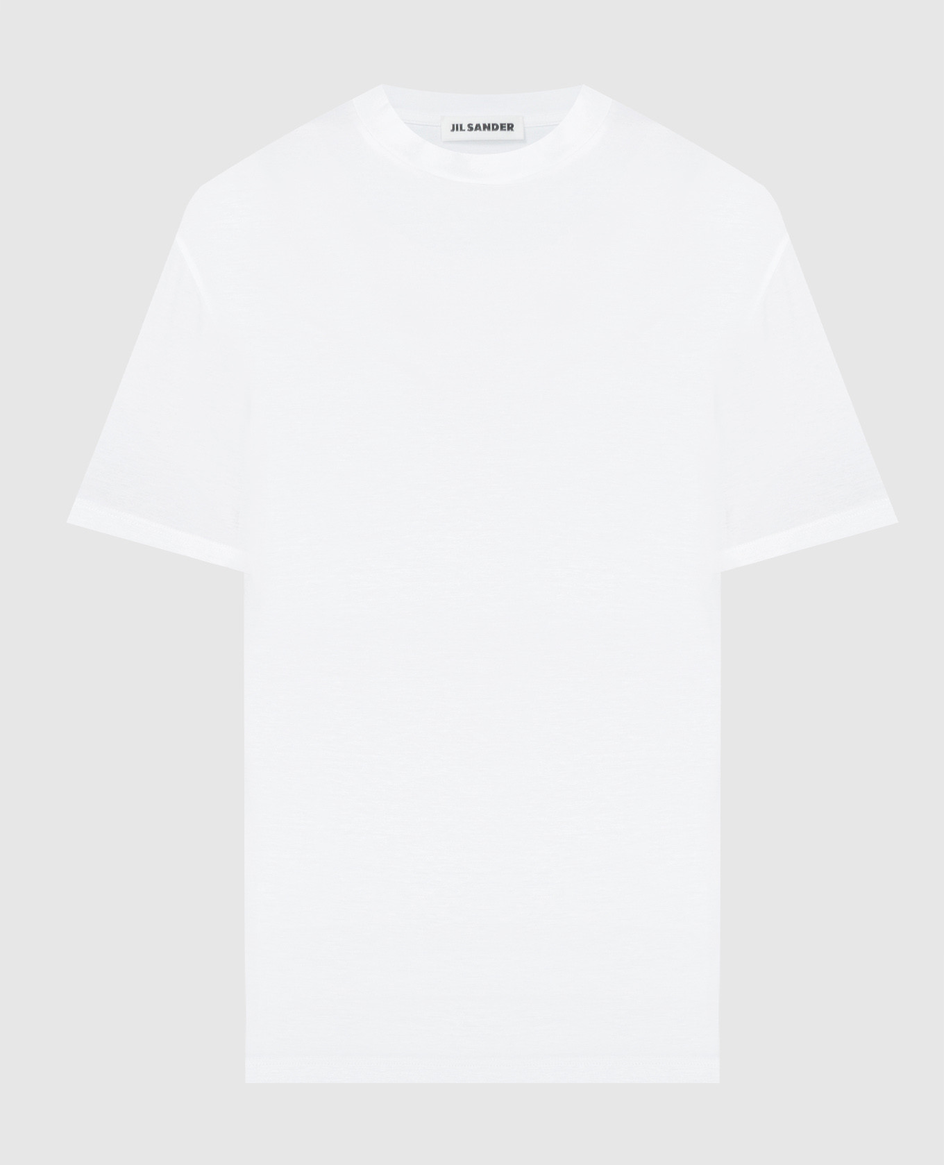 White T-shirt with a straight cut