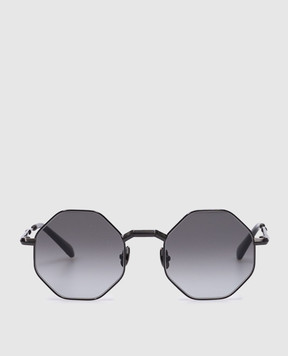 Stefano Ricci Черные очки Idol с логотипом SG28UMETAL