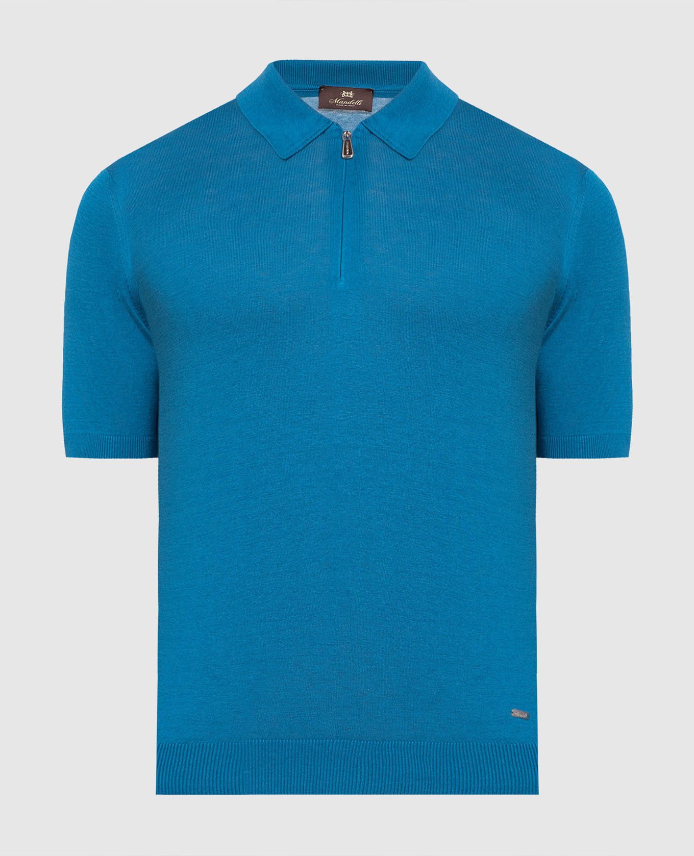 

Синее поло из шелка, Синий, Поло