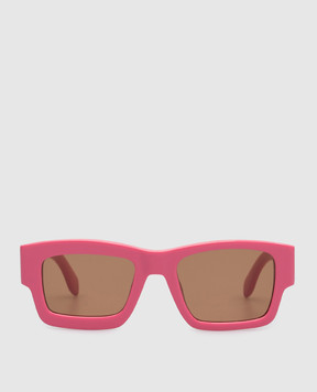 Palm Angels Розовые солнцезащитные очки Murray PERI021S23PLA001