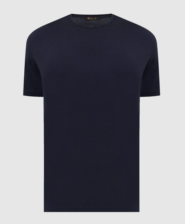 Loro Piana Темно-синя футболка FAF6128