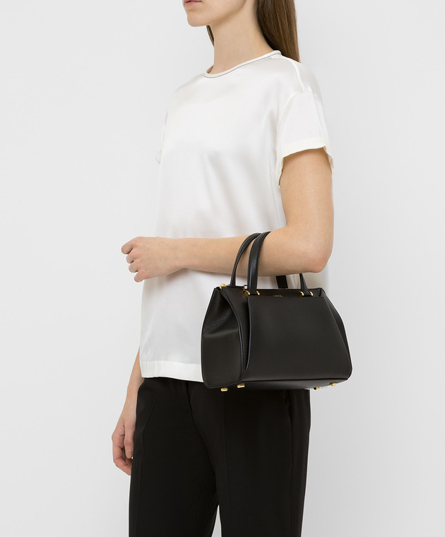 Lancel Черная кожаная сумка 