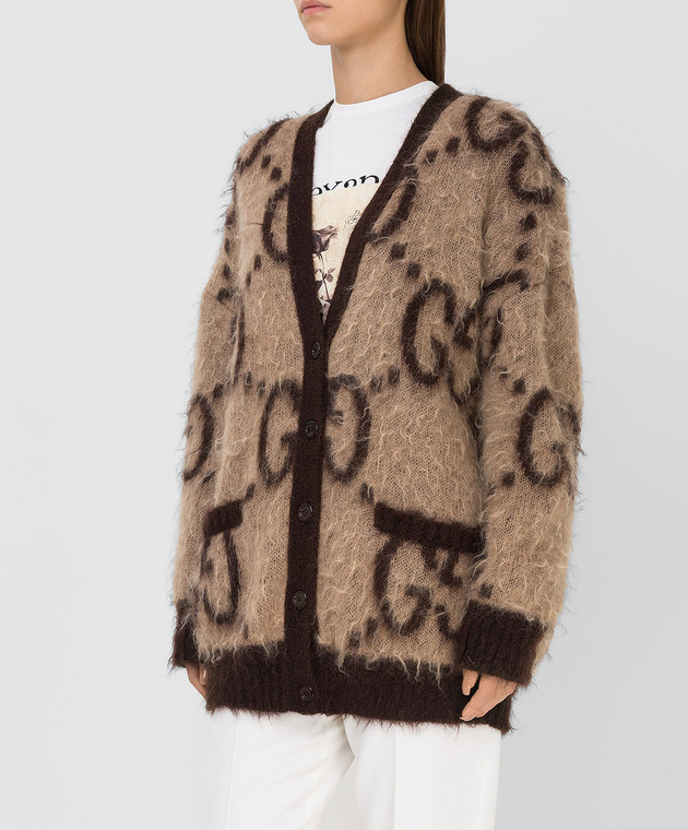 Gucci Бежевый кардиган 635160XKBK2 изображение 3