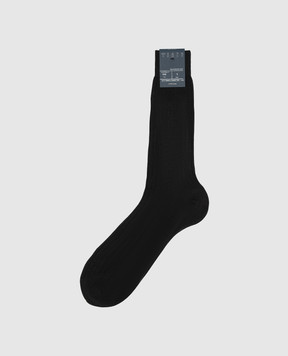 Bresciani Сірі шкарпетки в рубчик MC009UN0001XX