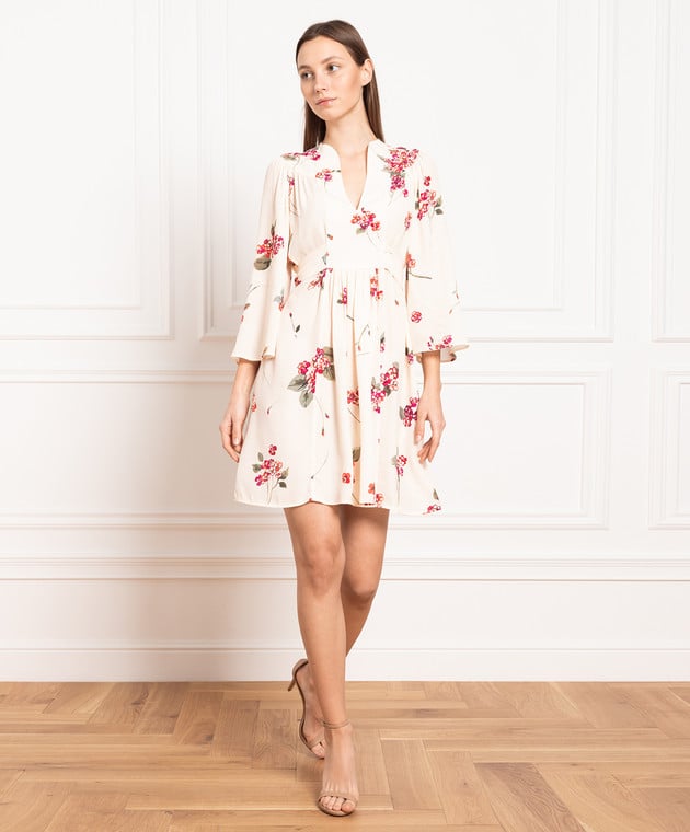 Twinset Beige dress with floral print 231TP2702 изображение 2