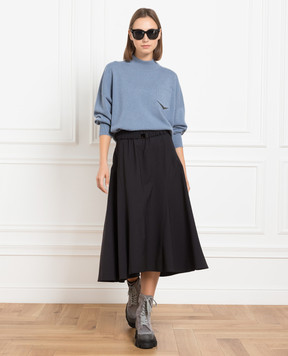 Brunello Cucinelli Черная юбка MPW07G3464