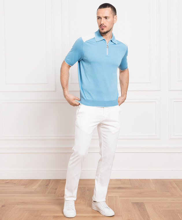Stefano Ricci Белые брюки MFT31S0110461024 изображение 2