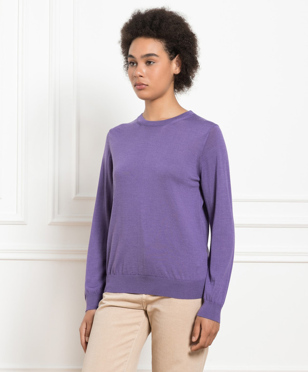 Babe Pay Pls Purple wool, silk and cashmere jumper MD9441318410R image 3
