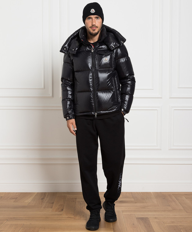 Moncler black down montbeliard clearance jacket