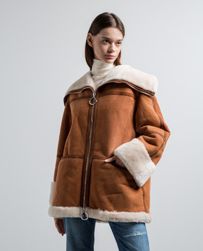 Dondup Коричневая дубленка DJ572PL0485DXXX