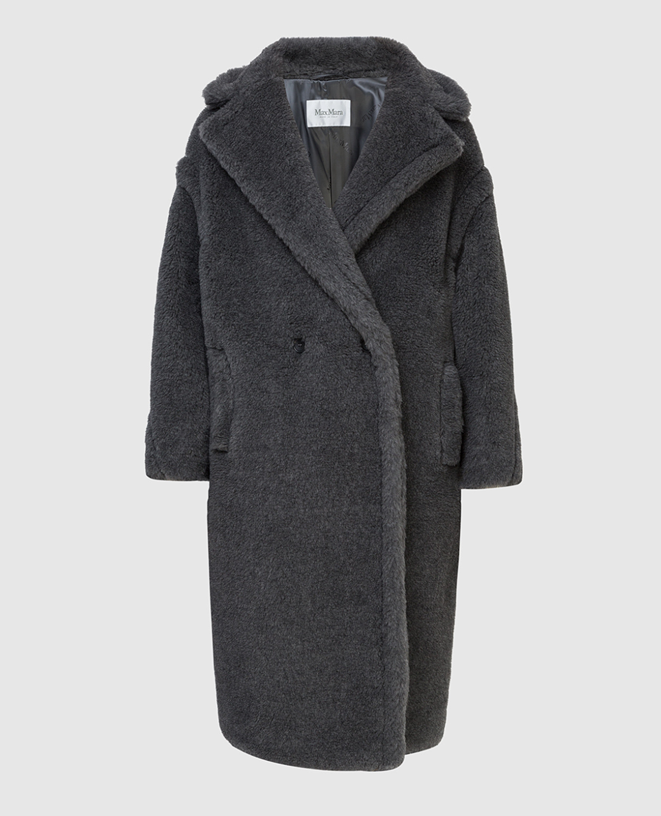 Max Mara - Серая шуба TEDDY1 купить в Symbol