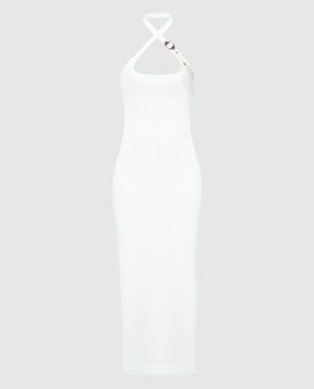The Attico Белое платье миди 241WCM102RY02