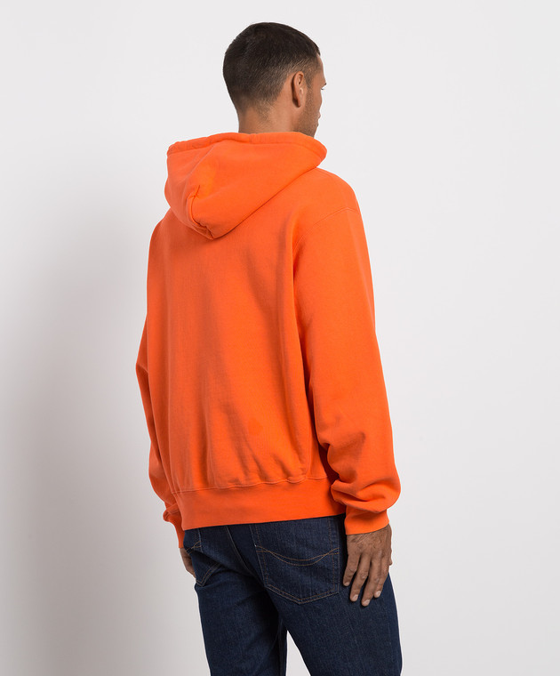 Heron Preston Orange printed hoodie Style HMBB024C99JER002 buy with Greece delivery at Symbol