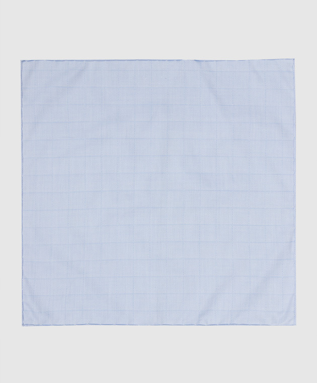 Stefano Ricci Дитяча блакитна хустка в тканий візерунок YFZ25COLJ1701