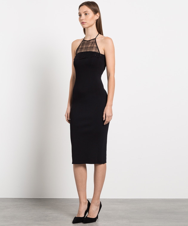 Twinset Actitude Black dress with sequins 231AP3090 изображение 3